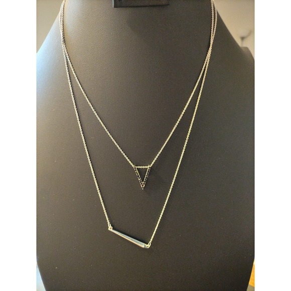 TWO STEVE MADDEN PENDANT NECKLACES - VERY PRETTY WORN TOGETHER - Picture 1 of 4
